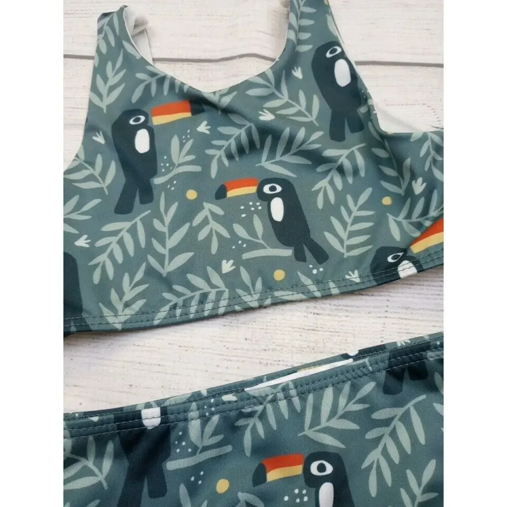 3/4 Winter Water Factory x Pearl Street Swim Toucan Bikini